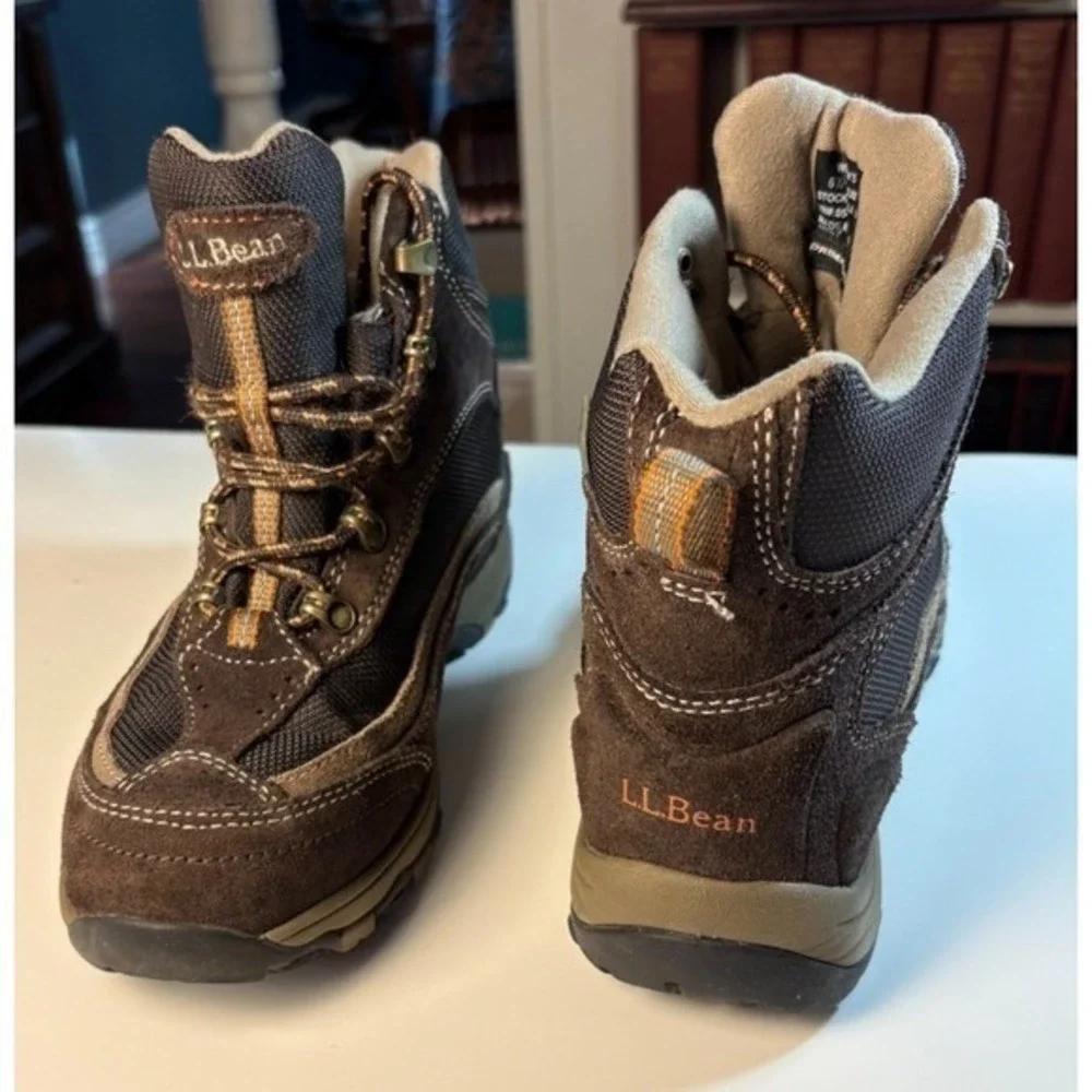 LL‎ BEAN Women Tek 2.5 waterproof Primasoft Hiking Boots activewear 6.5 M